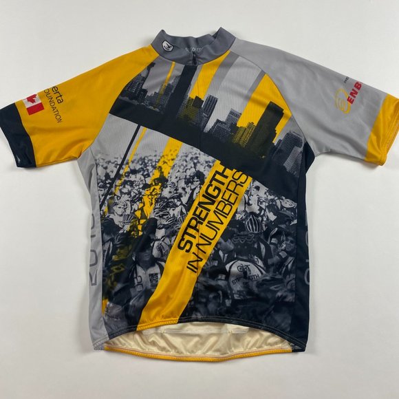 SUGOI Alberta Ride To Conquer Cancer Cycling Jersey Mens XL All Over Print - Picture 2 of 6